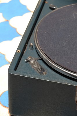 Lot 325 - ☘ An HMV portable gramophone