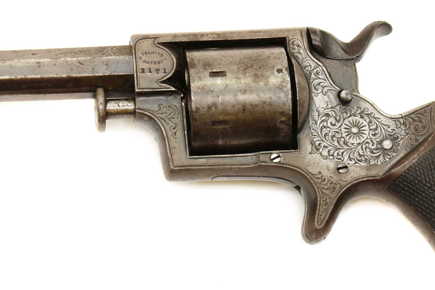 Lot 110 - A 0.320 rim fire Tranter seven-shot revolver