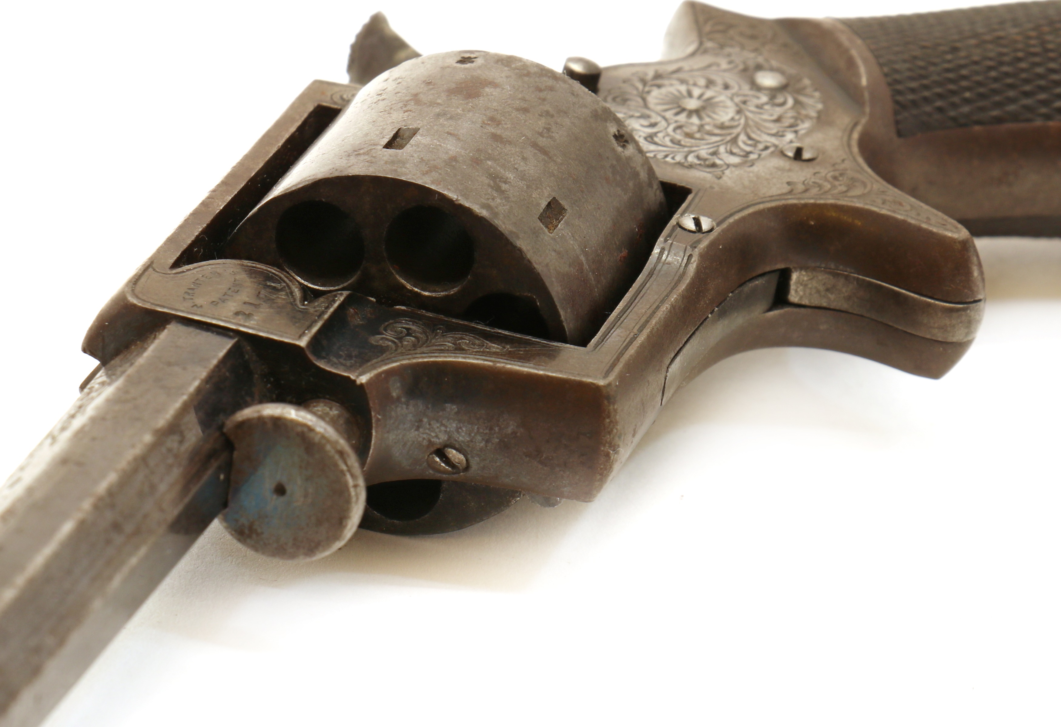 Lot 110 - A 0.320 rim fire Tranter seven-shot revolver