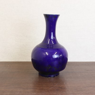 Lot 116 - A Chinese blue-glazed vase