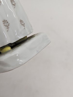 Lot 248 - A Meissen porcelain figure of 'La Belle Chocolatiere'