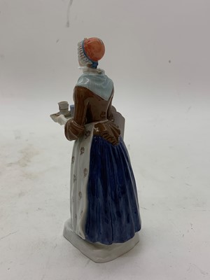 Lot 248 - A Meissen porcelain figure of 'La Belle Chocolatiere'