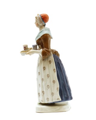 Lot 248 - A Meissen porcelain figure of 'La Belle Chocolatiere'