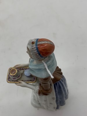 Lot 248 - A Meissen porcelain figure of 'La Belle Chocolatiere'