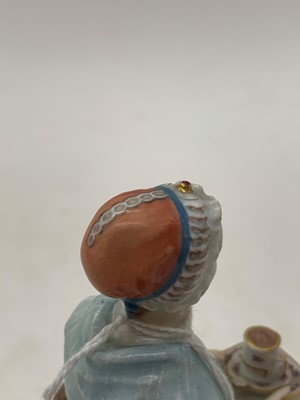 Lot 248 - A Meissen porcelain figure of 'La Belle Chocolatiere'