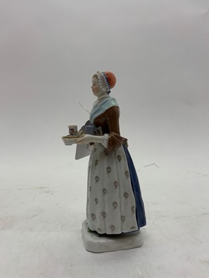 Lot 248 - A Meissen porcelain figure of 'La Belle Chocolatiere'