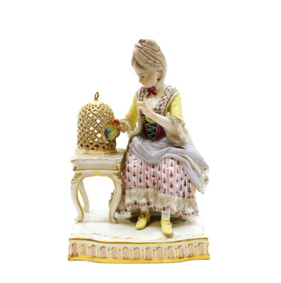 Lot 196 - A Meissen porcelain figure of 'Touch'