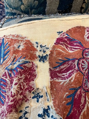 Lot 73 - An embroidered suzani textile