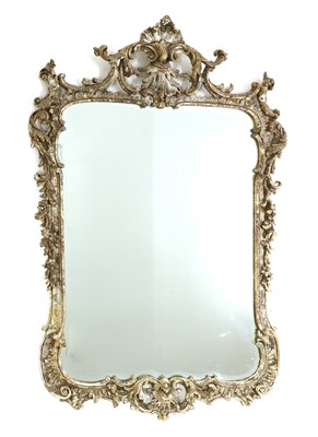 Lot 537 - A large giltwood wall mirror