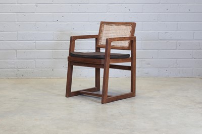 Lot 328 - A teak desk chair