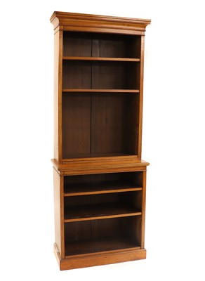 Lot 437 - A Victorian walnut two tier open bookcase