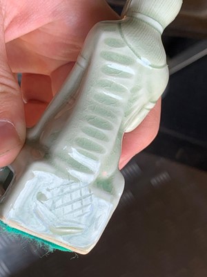 Lot 180 - A Thai Celadon glazed porcelain chess set