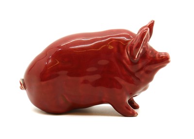 Lot 177 - A Wemyss Ware glazed pig