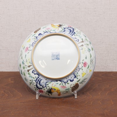Lot 68 - A Chinese famille rose plate