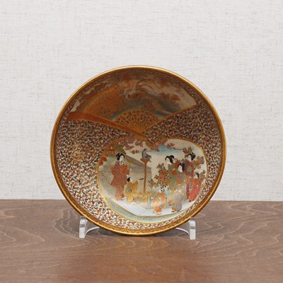 Lot 99 - A Japanese Satsuma ware bowl