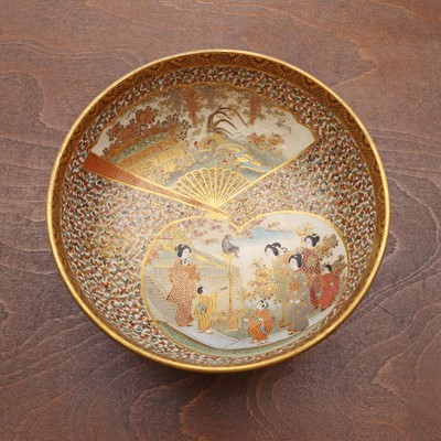 Lot 99 - A Japanese Satsuma ware bowl