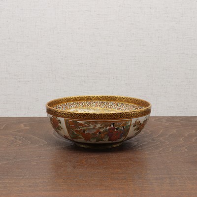 Lot 99 - A Japanese Satsuma ware bowl