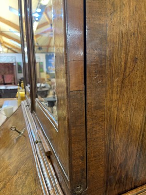 Lot 5 - A Victorian oak-cased clock and bracket