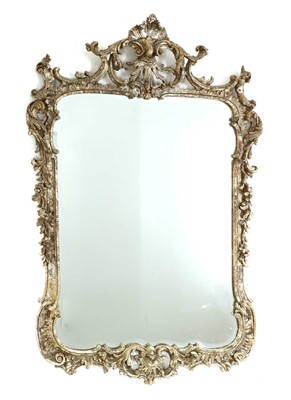 Lot 129 - A large giltwood wall mirror