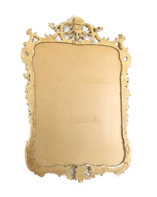 Lot 129 - A large giltwood wall mirror