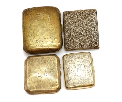 Lot 24 - A group of four silver cigarette cases