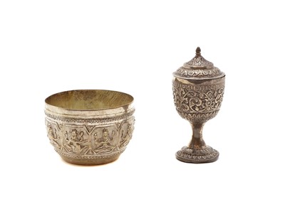 Lot 53 - An Indian silver bowl