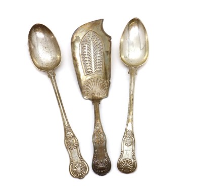 Lot 35 - Two Victorian silver serving spoons