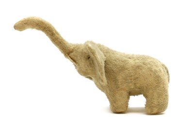 Lot 282 - A mohair and straw filled elephant