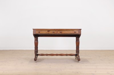 Lot 252 - A George IV oak library table