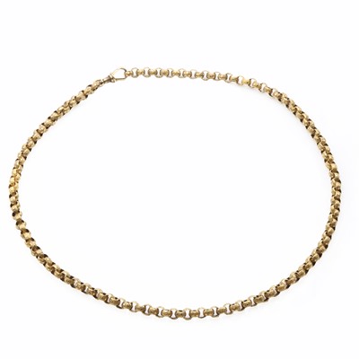 Lot 3 - A Georgian star figure belcher link chain