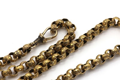 Lot 3 - A Georgian star figure belcher link chain