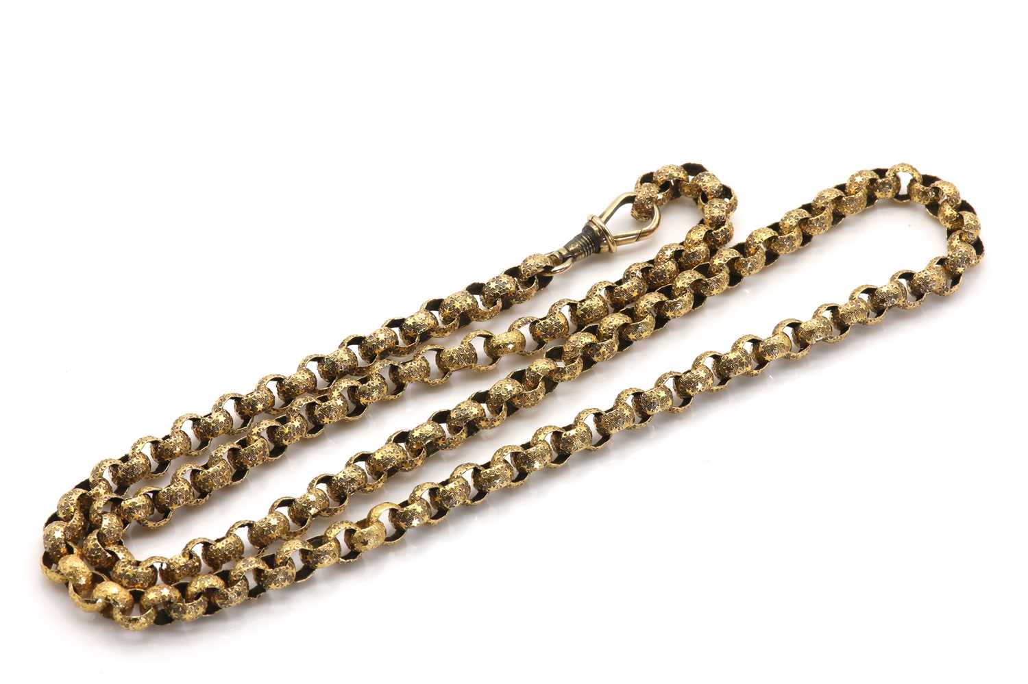 Lot 3 - A Georgian star figure belcher link chain