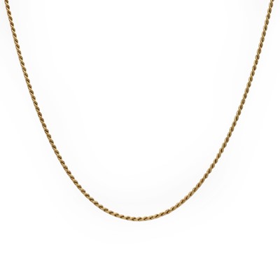 Lot 194 - An 18ct gold rope link chain, by UnoAErre
