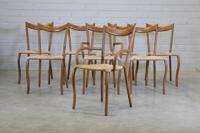 Lot 314 - A set eight 'Manila' dining chairs