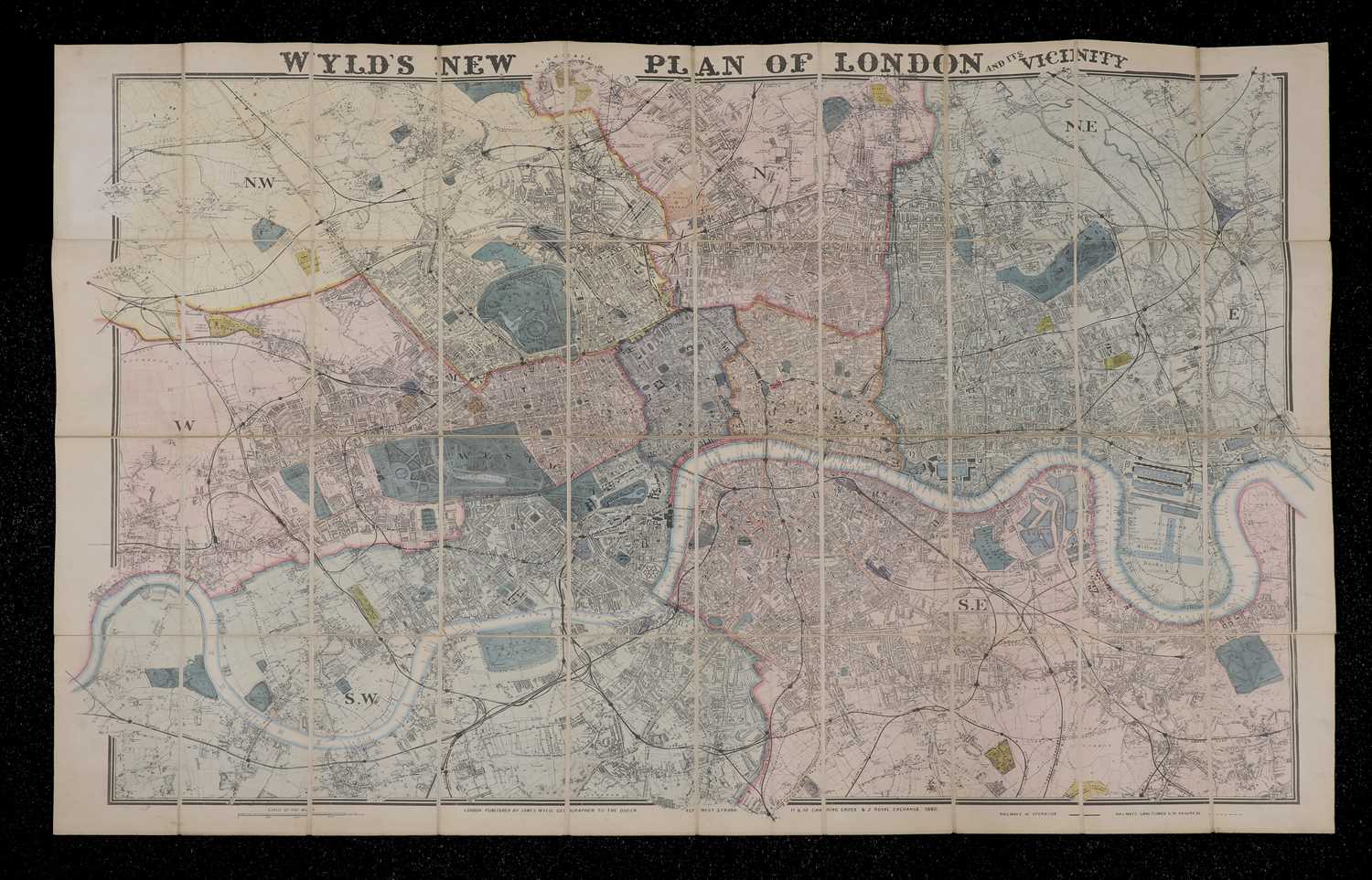 Lot 69 - WYLD'S new plan of LONDON & its vicinity.
