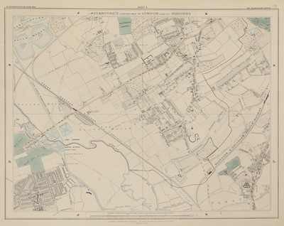 Lot 90 - STANFORD'S Library Map of London and its Suburbs