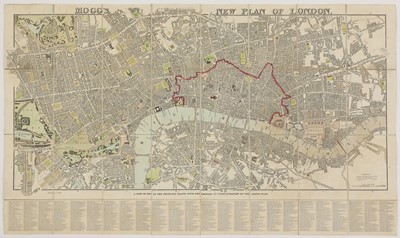 Lot 75 - LONDON MAP: Edward: Mogg's New Plan of London