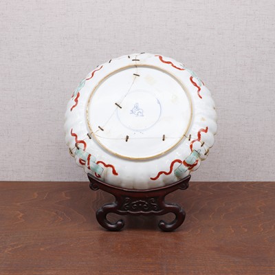 Lot 167 - A Chinese wucai plate