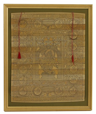 Lot 465 - A Tibetan or Indian thangka panel