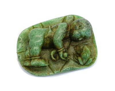 Lot 275 - A small Russian nephrite carving