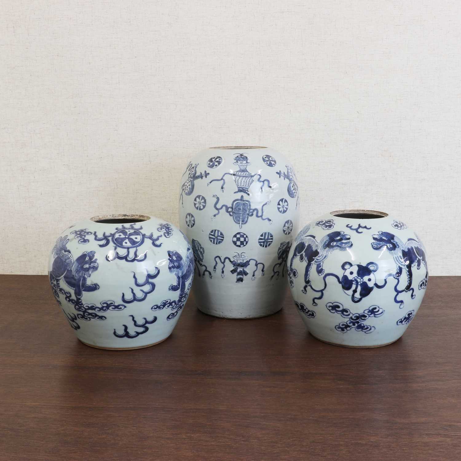 Lot 194 - A Chinese celadon jar