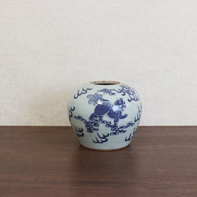 Lot 194 - A Chinese celadon jar