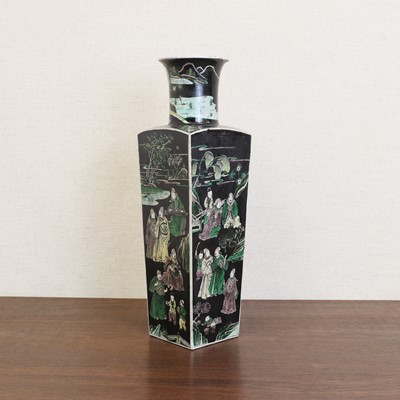 Lot 174 - A Chinese famille noire vase