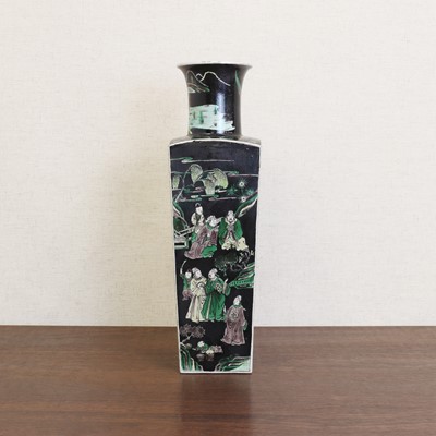 Lot 174 - A Chinese famille noire vase