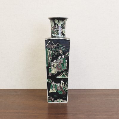 Lot 174 - A Chinese famille noire vase