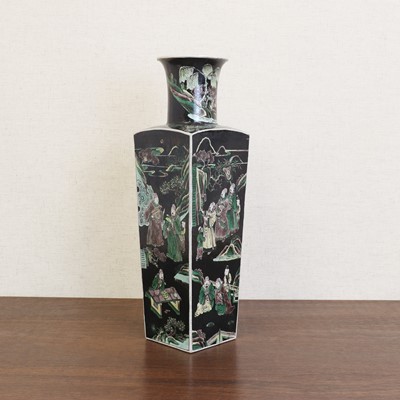 Lot 174 - A Chinese famille noire vase