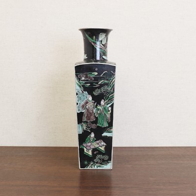 Lot 174 - A Chinese famille noire vase