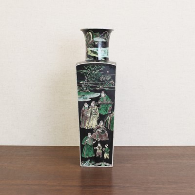 Lot 174 - A Chinese famille noire vase