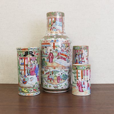 Lot 193 - A collection of Chinese Canton famille rose