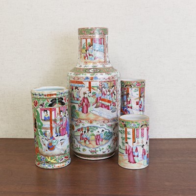 Lot 193 - A collection of Chinese Canton famille rose